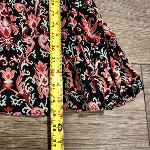 Kate Spade NY Cover Up Small Black Pink White Floral Pullover Sleeveless - Picture 6 of 9